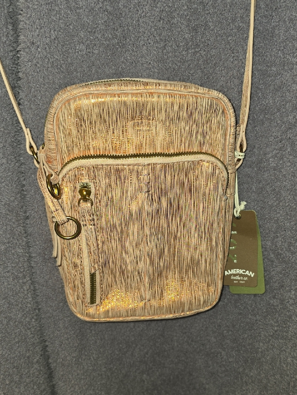 American Leather Co. Cleveland Crossbody, NWT